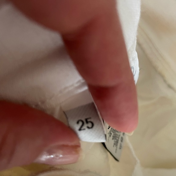 J BRAND - 835 Womens White Mid-Rise Capri Jeans - 25 - Picture 9 of 9